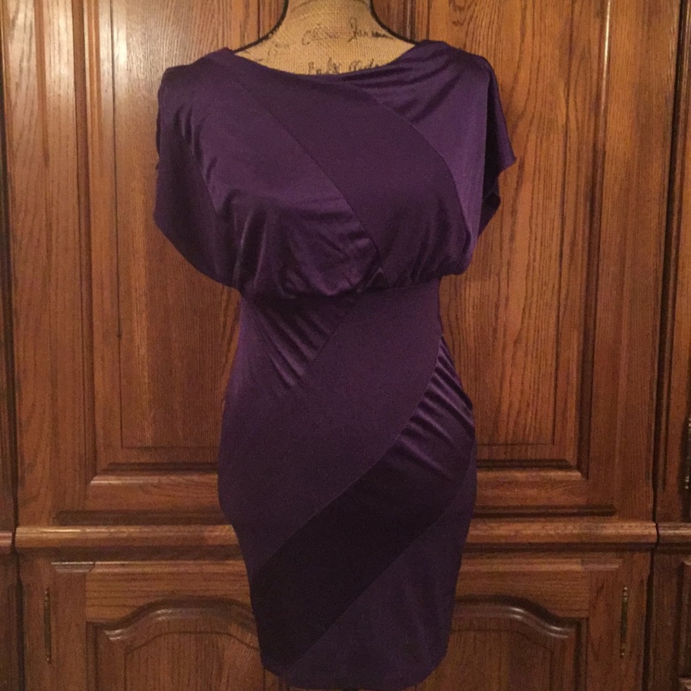 Sweet Dreams Purple Flutter Sleeve Dress